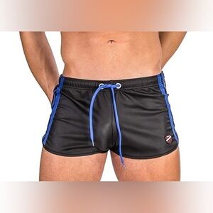 PreLoved Barcode Berlin “Byron” Shorts - Size M - Black/Blue - No Signs of Wear